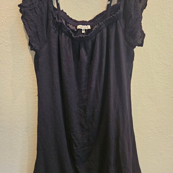 Speed control 2X lined gawzy Boho black dress cute colorful tassels on hem 2X - Picture 2 of 7